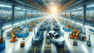 Leiharbeiter in derAutoproduktion 